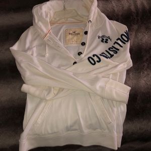 White Hollister Hoodie